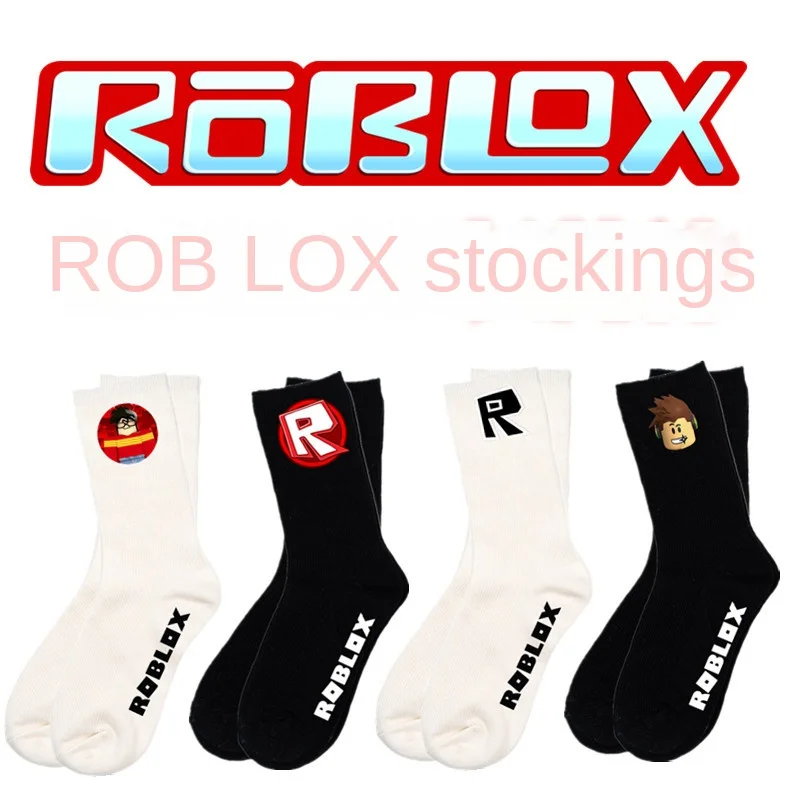 

ROBLOX Long Tube Socks Game Peripheral Long Cotton Socks Men and Women Winter Long Tube Casual Sports Cotton Socks Knitted Socks