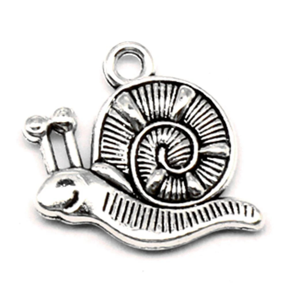 

Snail Charm For Making Jewelry Diy Finding 60pcs 15x18mm