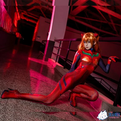 Женский костюм для косплея АСУКА на Хэллоуин Zentai полноразмерный Костюм Аниме Eva 3