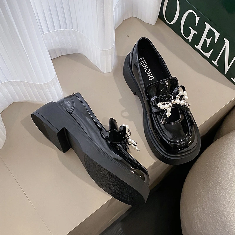 Женские туфли Martens из натуральной кожи Удобные оксфорды на платформе обувь в