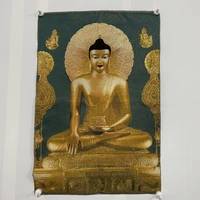 china old tibet silk thangka like hanging painting fengshui tibetan buddha portrait