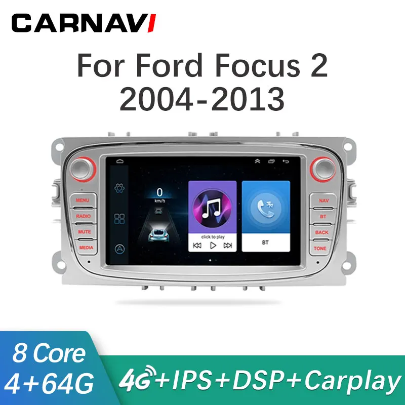 

7 Inch 2 Din Android Car Radio Multimedia Player For Ford Focus 2 2004-2013 GPS Navigation Wifi Bluetooth 2 din No DVD Autoradio