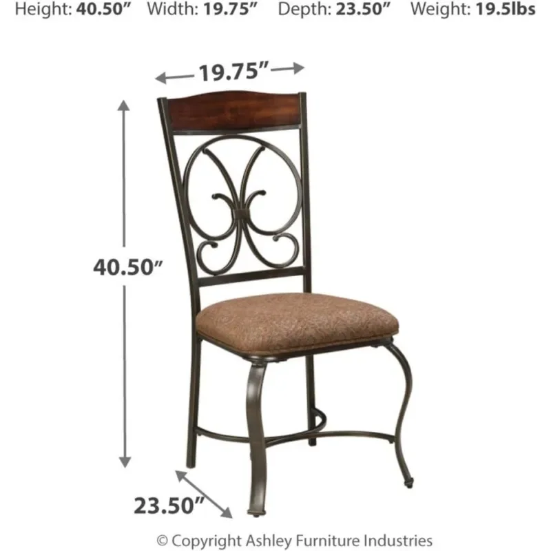 Обеденный стул с подушкой и фирменным дизайном Old World