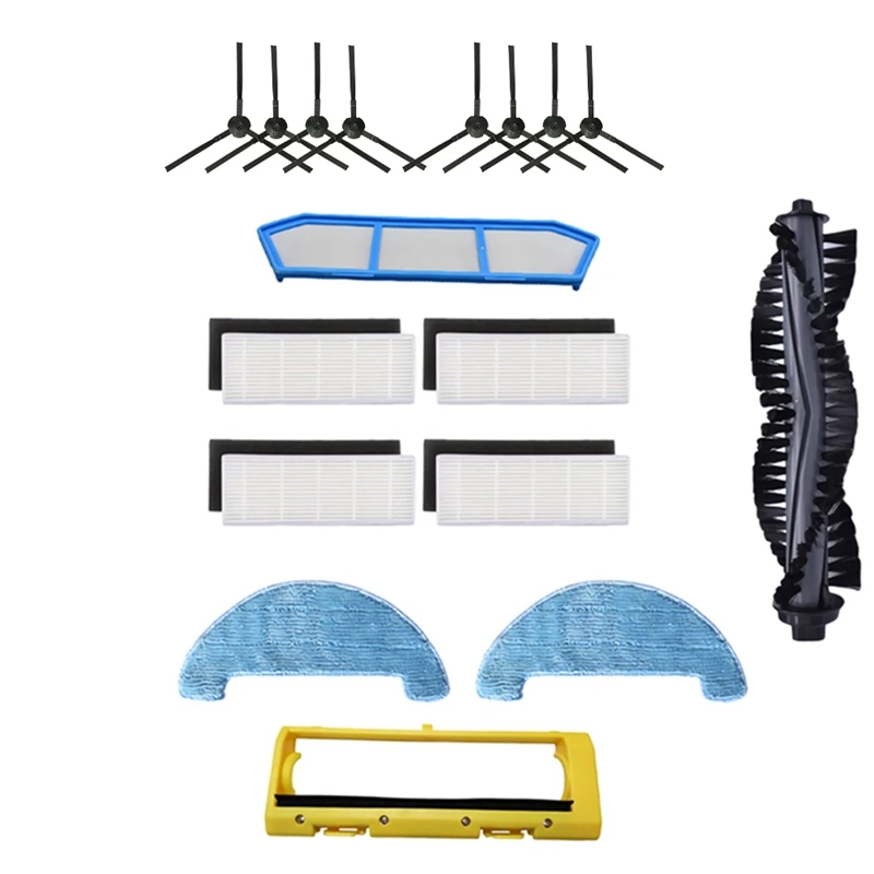 

1 Set Main Brush Side Brush Hepa Filter Mop Parts For Ilife A4S/A40/CEN550 Robot