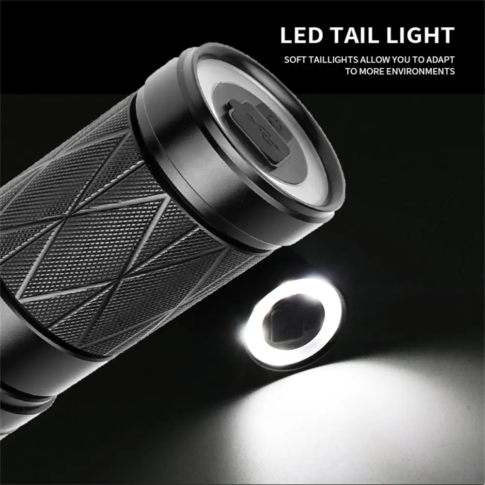 

1500 Lumens XHP90 Led Telescopic Zoom Flashlight Rechargeable Outdoor Strong Light Torch For Camping Hiking