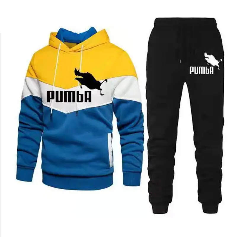 2022 new brand hot mens fashion hoodie sportswear men clothes jogging casual tracksuit mens running sport suitspant 2pcs sets free global shipping