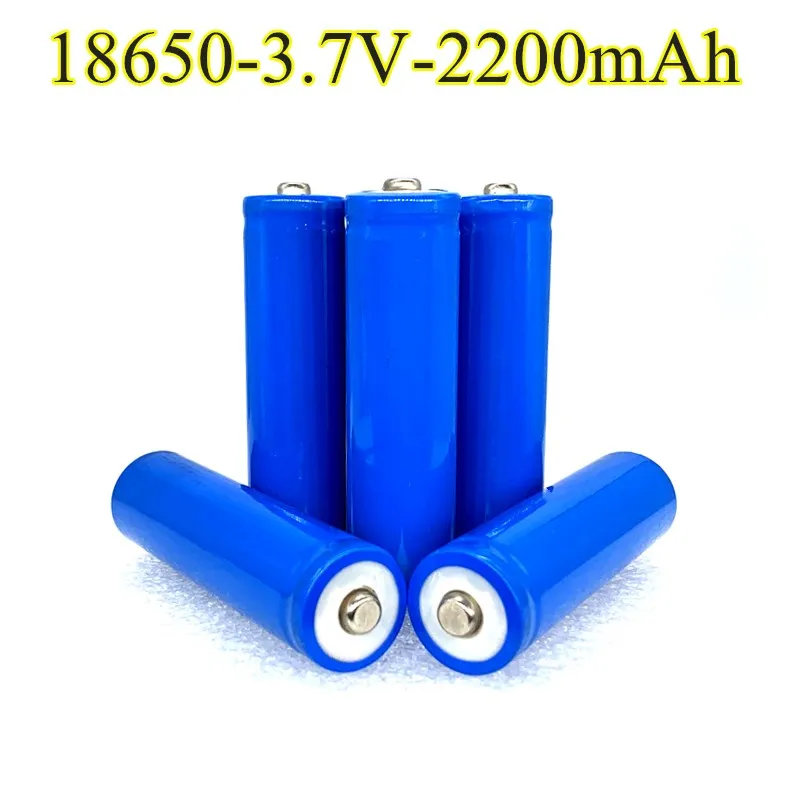 

18650 Battery 2200 Mah 3.7 V Li-ion RechargeablelBattery 18650 Batteria Flat Top Batteries Without Protection For Torch lithium