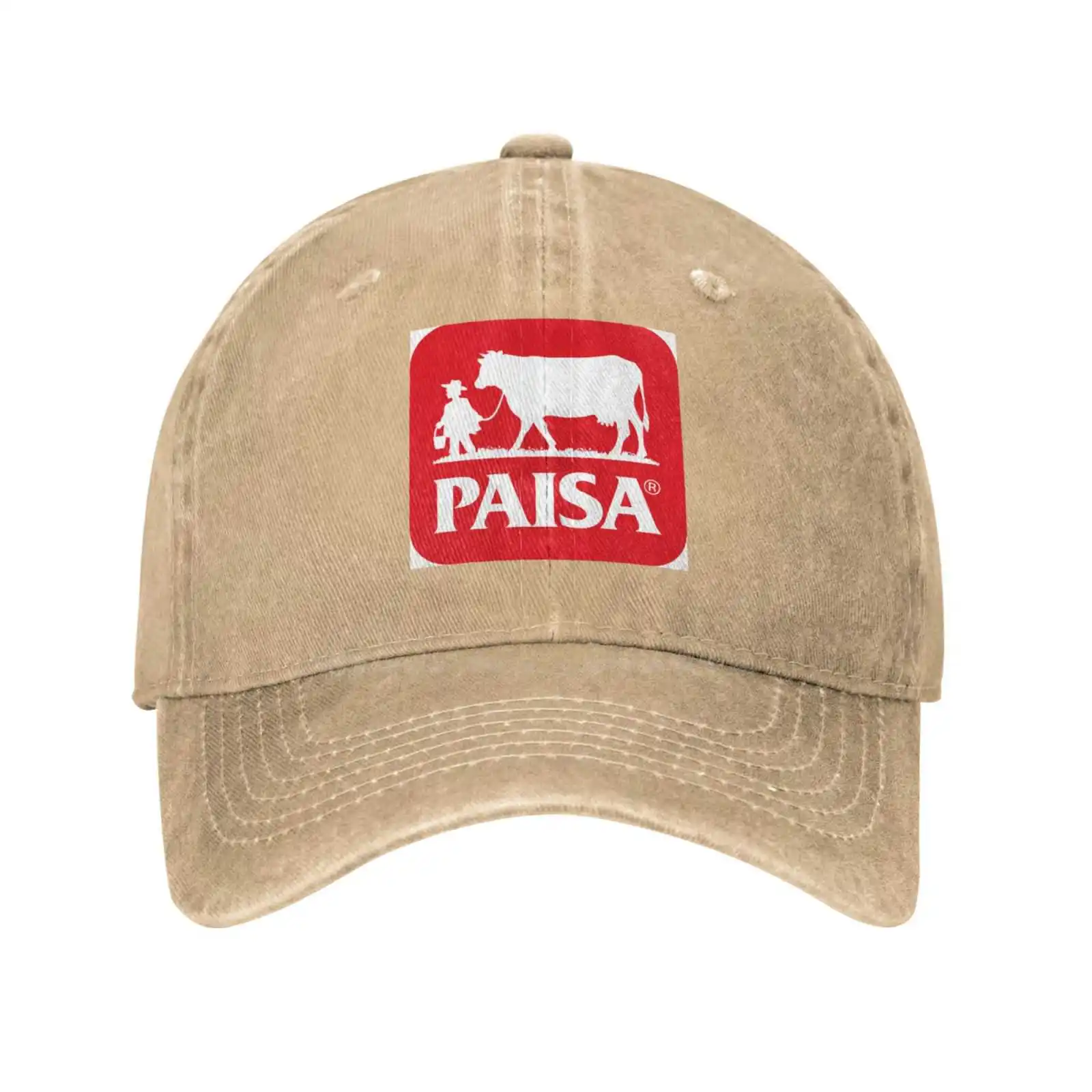 

Paisa Logo Print Graphic Casual Denim cap Knitted hat Baseball cap