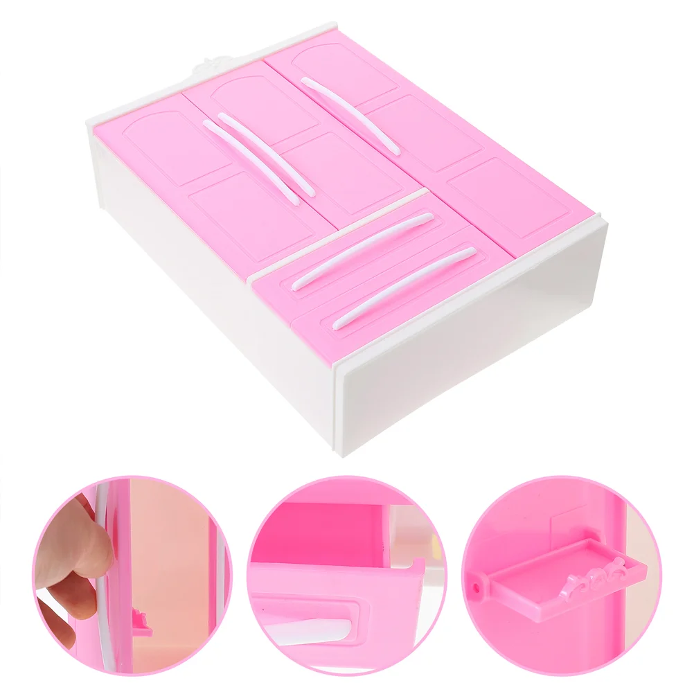 

Three Sides Storage Wardrobe Mini Baby Dolls Coat Hanger Closet Shirts Hangers Abs Furniture Clothes Rack