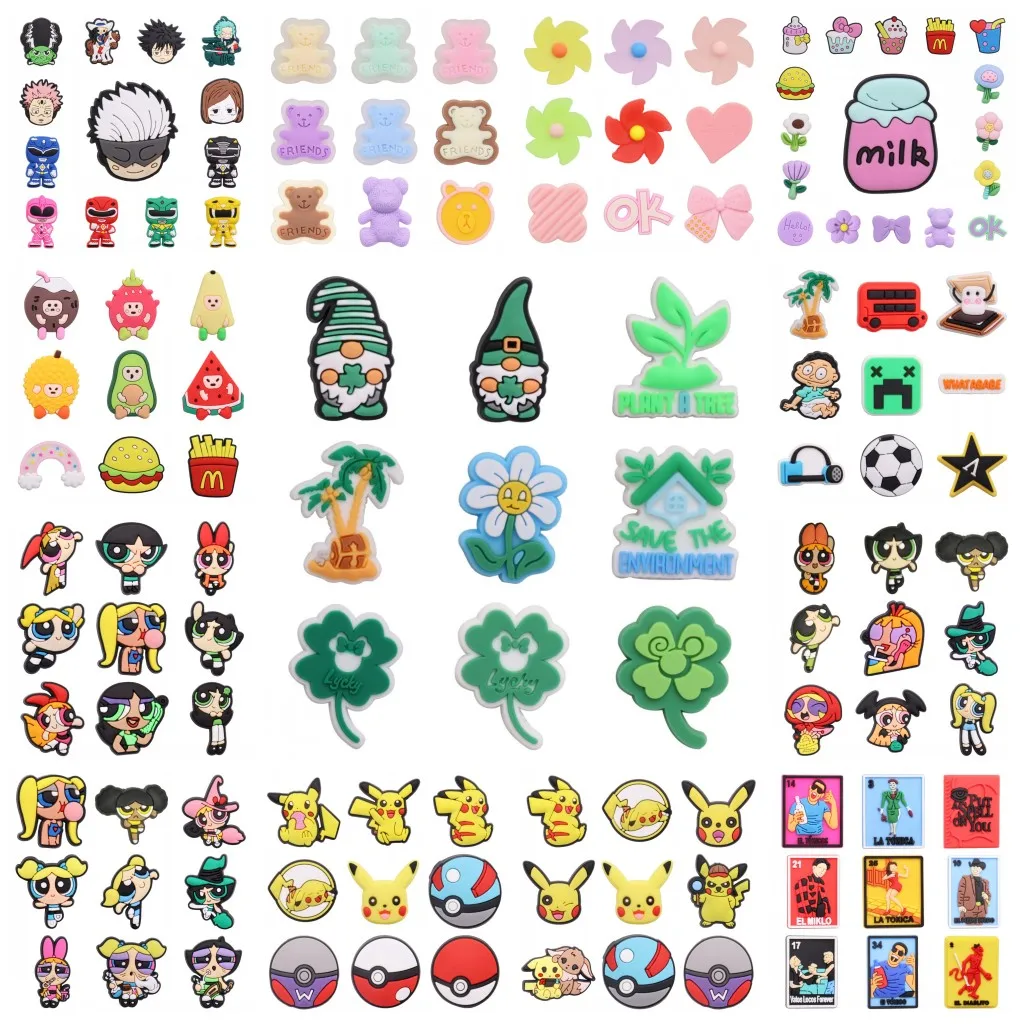 

13 комплектов, милые Мультяшные магнитные наклейки на холодильник из ПВХ, аниме магниты на холодильник с изображением животных, еды, цветов, ...