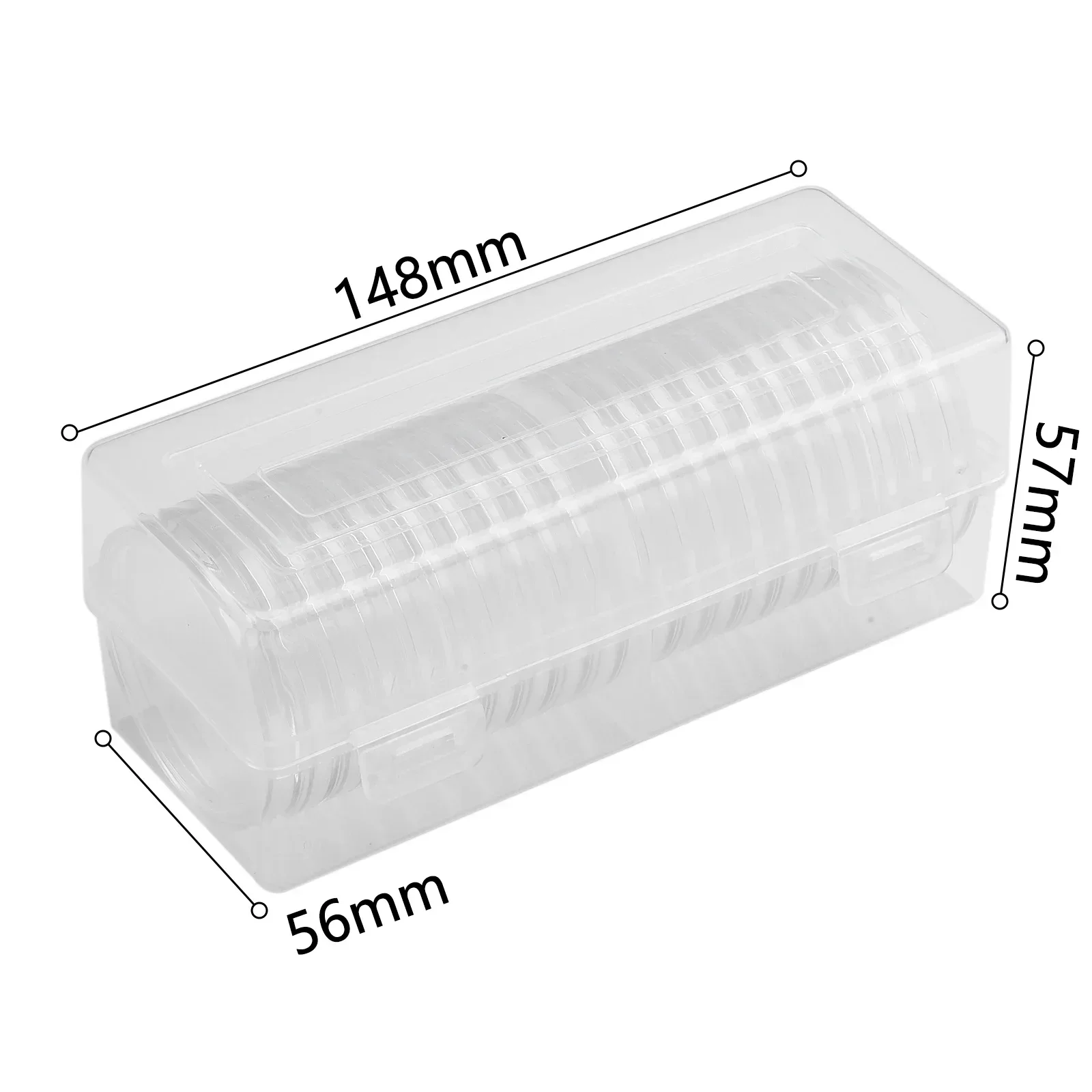 20 шт. прозрачные круглые держатели для капсул монет прозрачная памятная