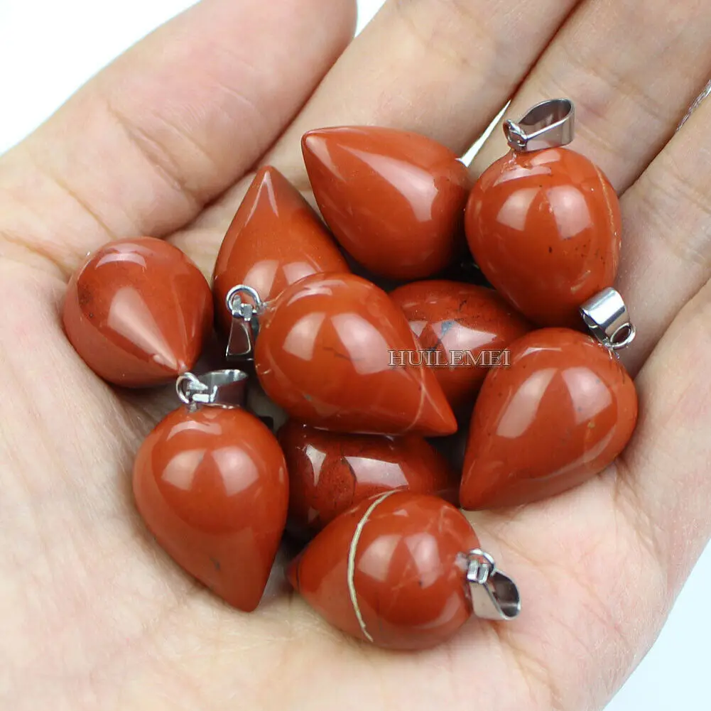 

5 шт., круглые бусины в форме конуса из натуральной яшмы