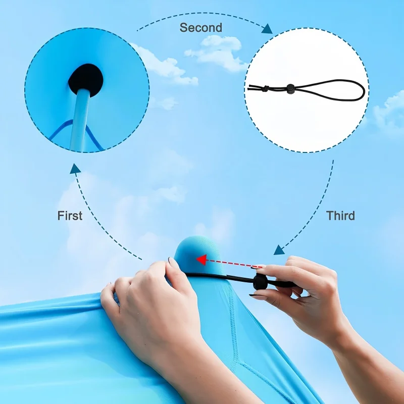 Портативный уличный ветрозащитный и солнцезащитный навес из лайкры