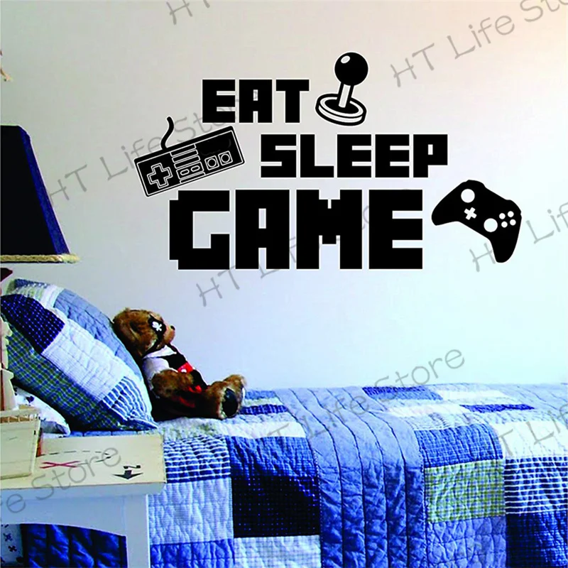 

Entertainment Gamer Vinyl Wall Sticker Game Room For Kids Room Decoration Wall Murals Boys Bedroom Decor Gaming Poster Wallpaper