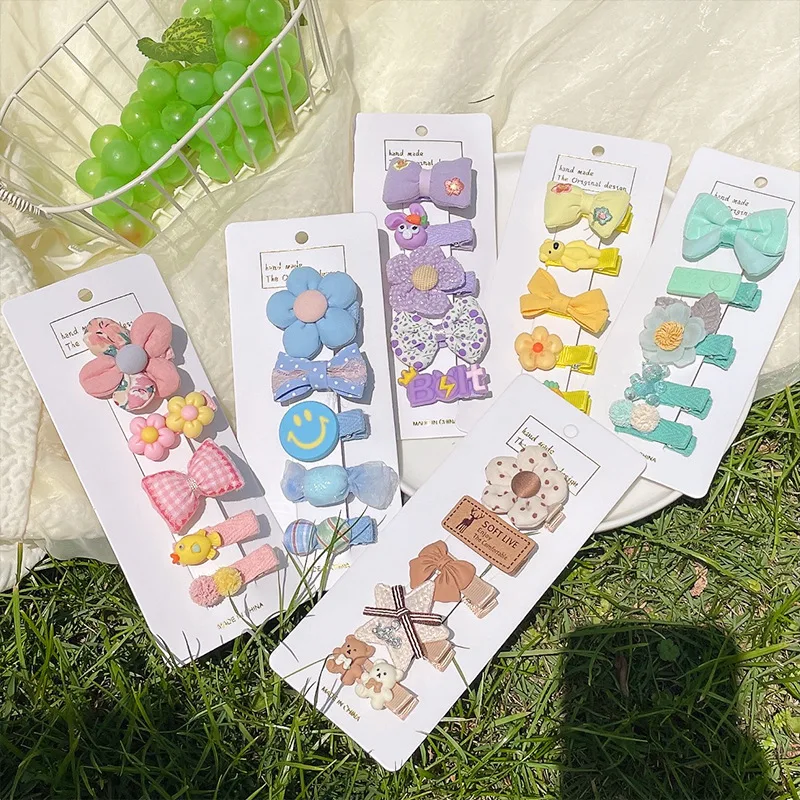 

Children's Hair Accessories Bow Flower Hairpin Cute Little Girl Baby Hairpin Headdress Fashion Kids Hair Pins