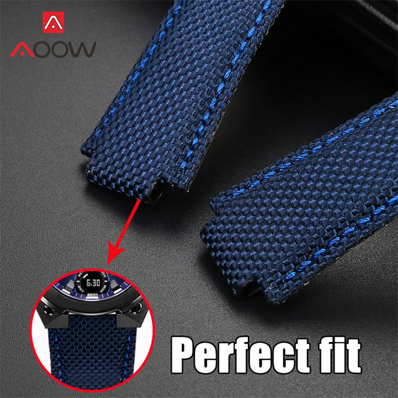 Quality Nylon Cowhide Strap for Casio G-Shock G-Steel GST-B400 Stainless Steel Butterfly Buckle Men Replace Bracelet Watch Band