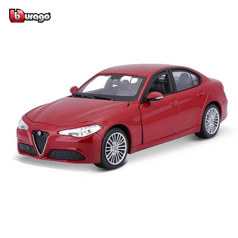

Bburago 1:24 Scale Alfa Romeo Giulia alloy racing car Alloy Luxury Vehicle Diecast Cars Model Toy Collection Gift