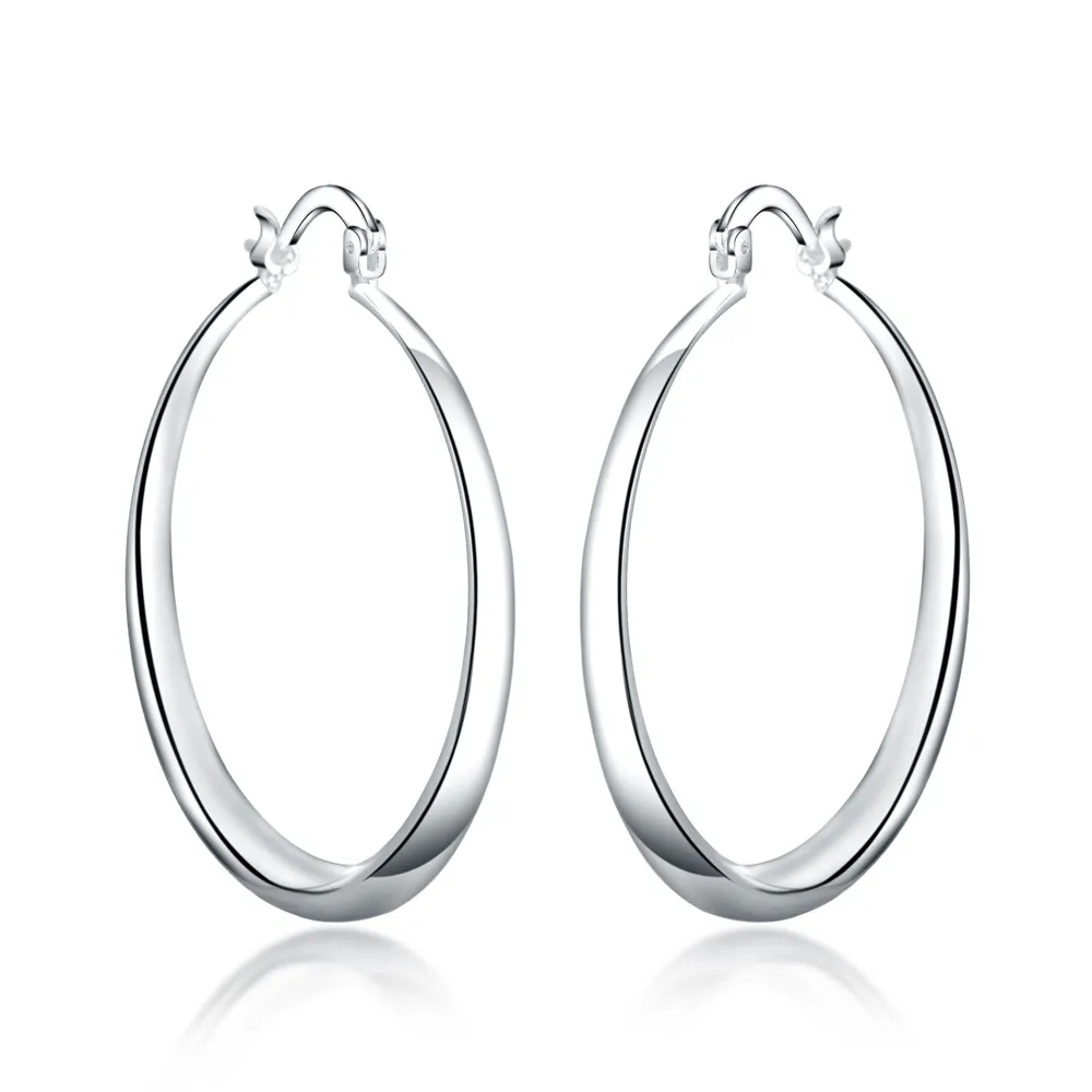 

Christmas gift charms silver color Retro charms women Lady Hoop round earring jewelry best gift lowest price