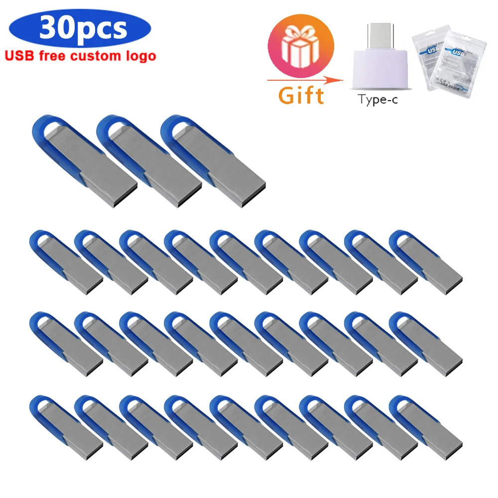 

30pcs/lot Original USB 2.0 Pendrive 16GB 32GB U Disk Mini Flash Drive 64GB 128GB Memory Stick Flash Disk For PC cool