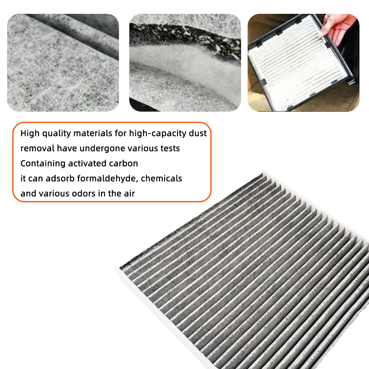 Аксессуары для Toyota Yaris 2007-2018 автомобильные фильтры углеродное волокно 87139-02020