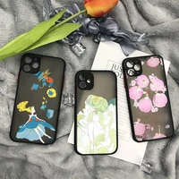 beautiful flower fairy illustration art girl phone case matte transparent for iphone 11 12 13 7 8 plus mini x xs xr pro max