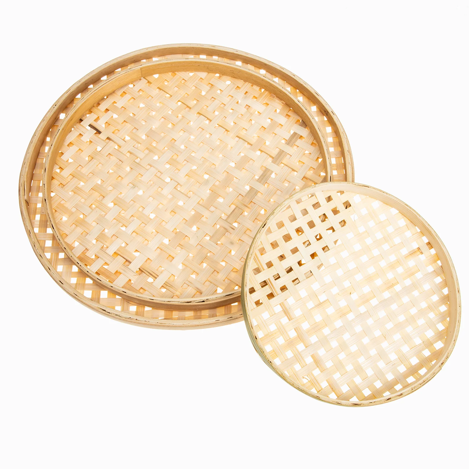 

Сетчатая бамбуковая корзина, плетеный вручную бамбуковый поднос, сетчатый бытовой фильтр, кухонная корзина для хлеба для дома, ресторана, к...