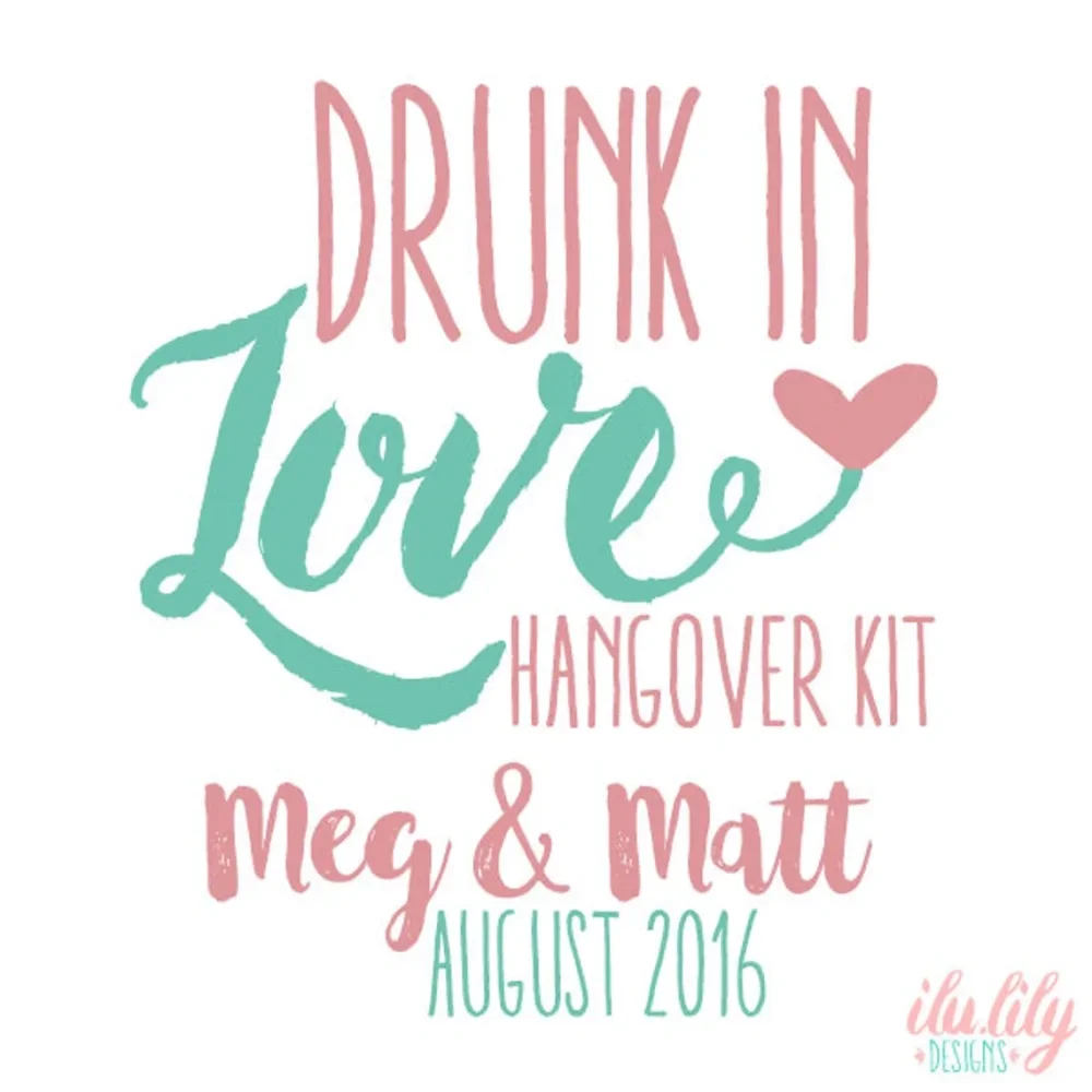 Персонализированный комплект Пьяный в любви из 20 шт. свадебная приветственная