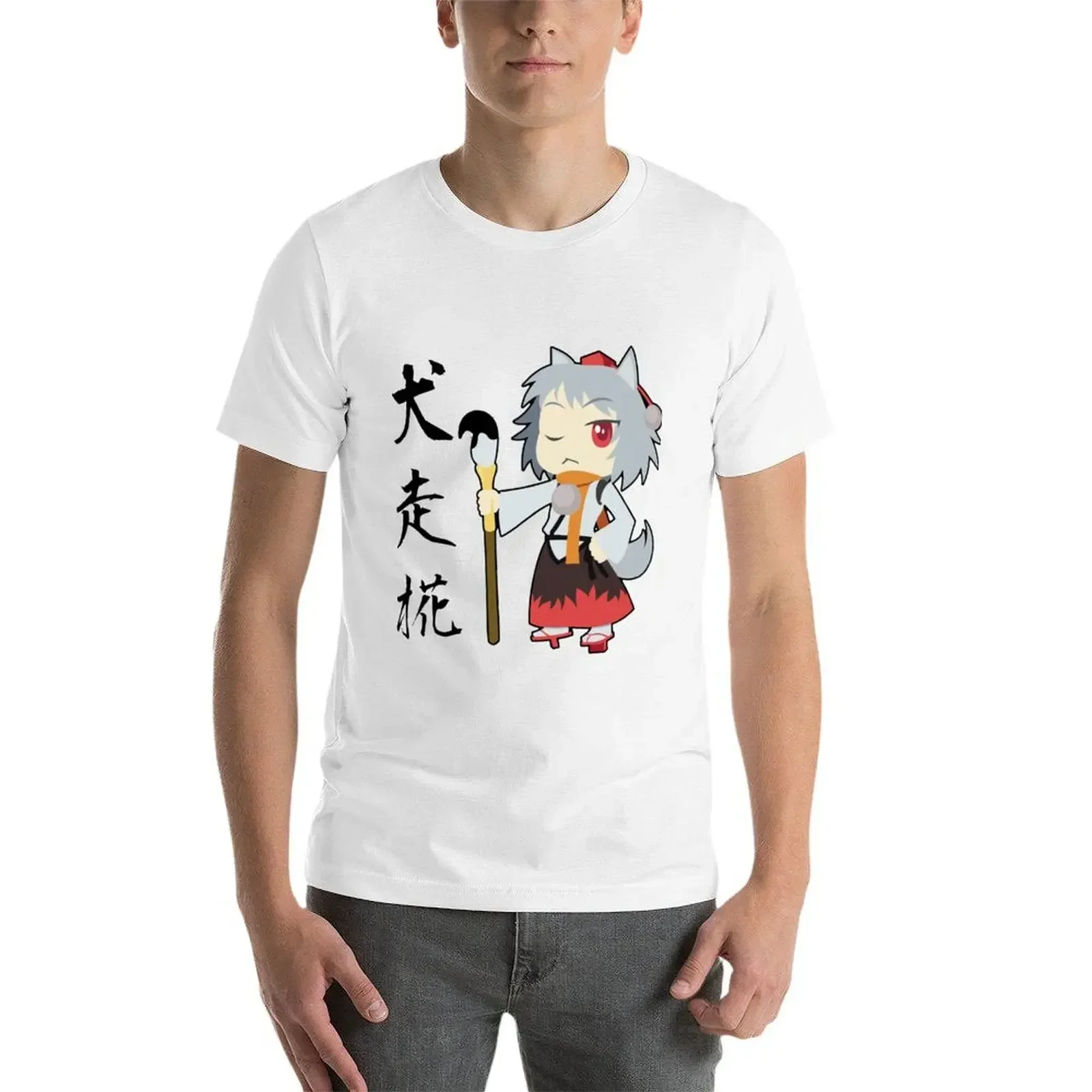 Touhou Project - футболка Momiji Inubashiro черные таможенные толстовки мужские