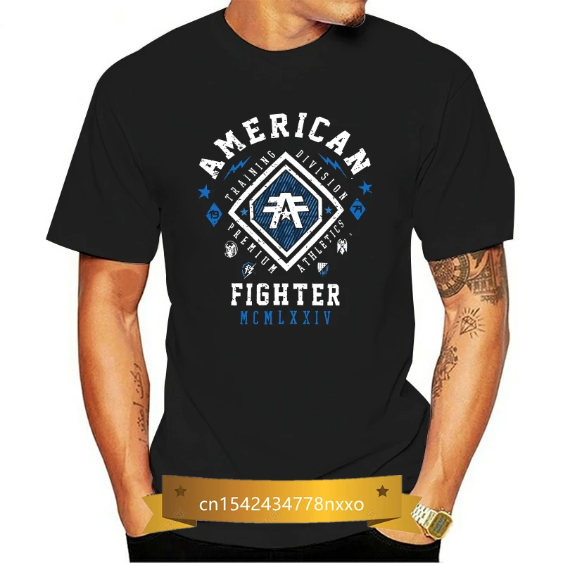 

American Fighter T Shirt 13 Mens Round Neck Short Sleeves T Shirt Cotton Bottoming T Shirt Casual Tops Fashion Clothing 013766