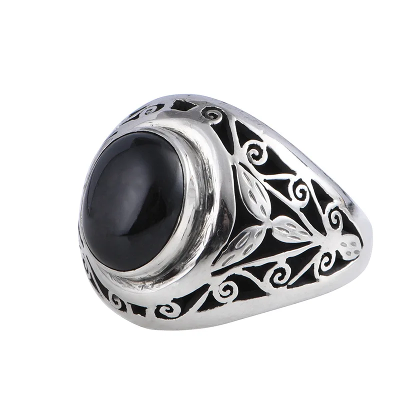 BOCAI S925 кольца-подвески из стерлингового серебра для мужчин ретро вечный