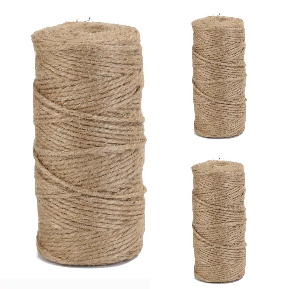 

100m/Roll Natural Hemp Rope Jute Twine Burlap String Wrapping Cords Thread DIY Scrapbooking Craft Decor Party Wedding Gift