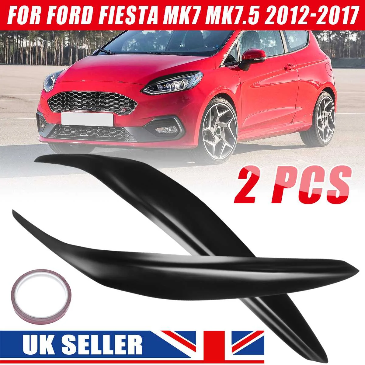

2 шт., накладки для передних фар Ford Fiesta MK7 MK7 2012-2017