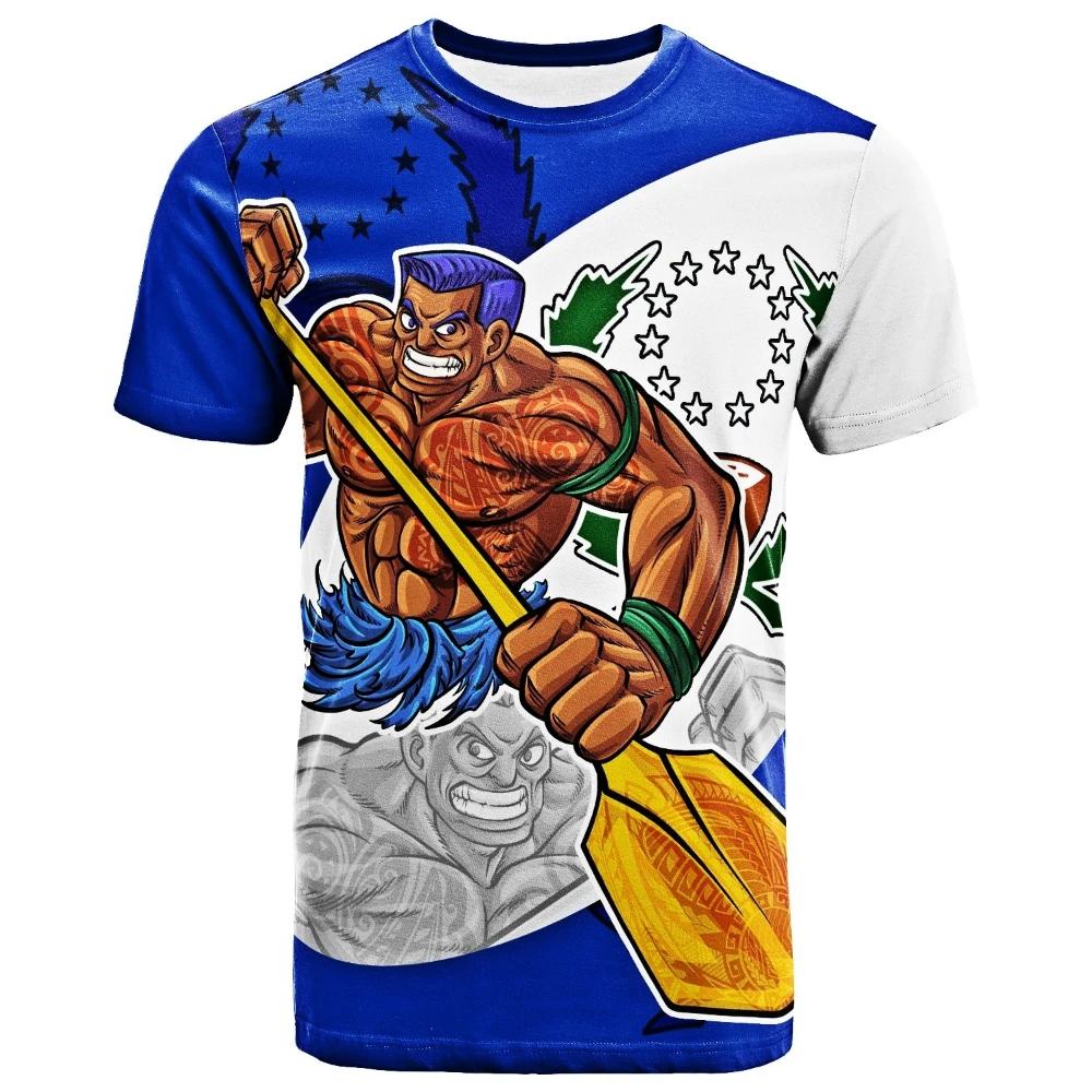 Мужская футболка с коротким рукавом и 3D-принтом большого размера |