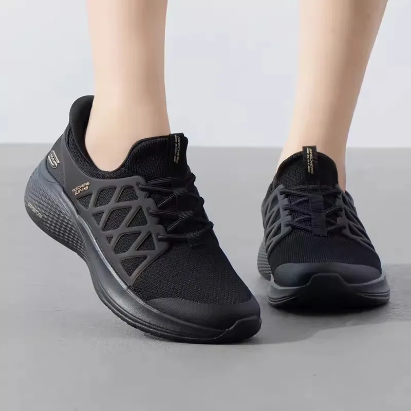 Skechers Женская спортивная обувь Летняя новая модная дышащая повседневная Легкая