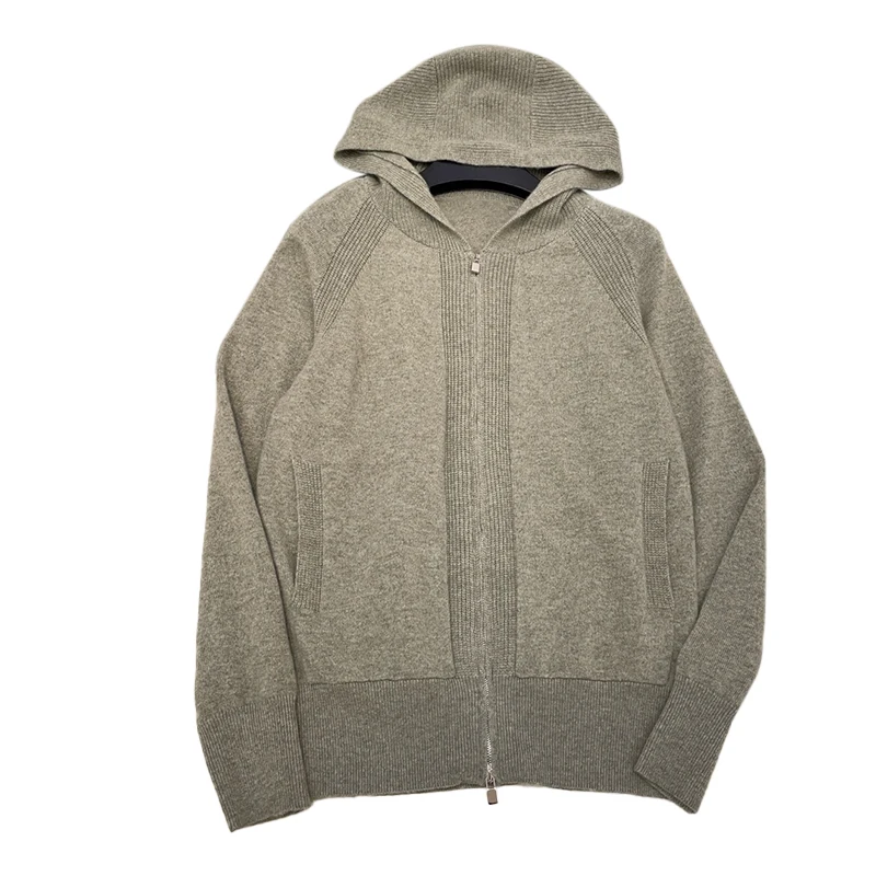 NIGO женское кашемировое однотонное пальто с капюшоном на весну осень и зиму