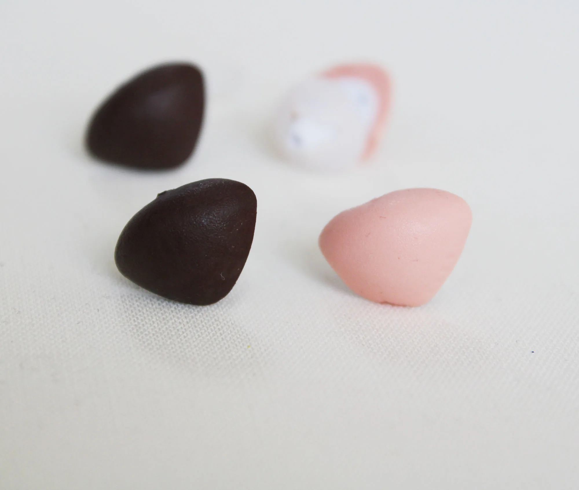 50 шт. Новинка 18 мм новый стиль коричневый розовый мягкий треугольный нос с washe для