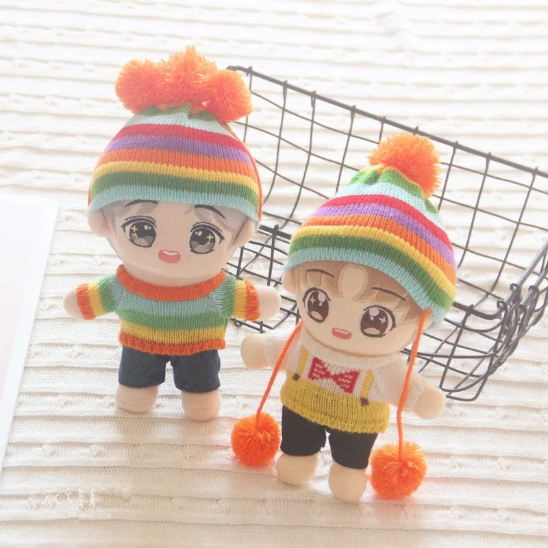 

[MYKPOP]KPOP Doll's Clothes and Accessories: Bobble Hat + Sweat + Pants(without doll) for 20cm Dolls Fans Collection SC23032101