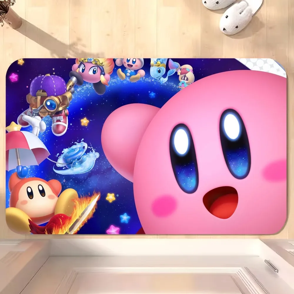 Милый K-Kirby игровой D напольный коврик для ванной супер абсорбирующий