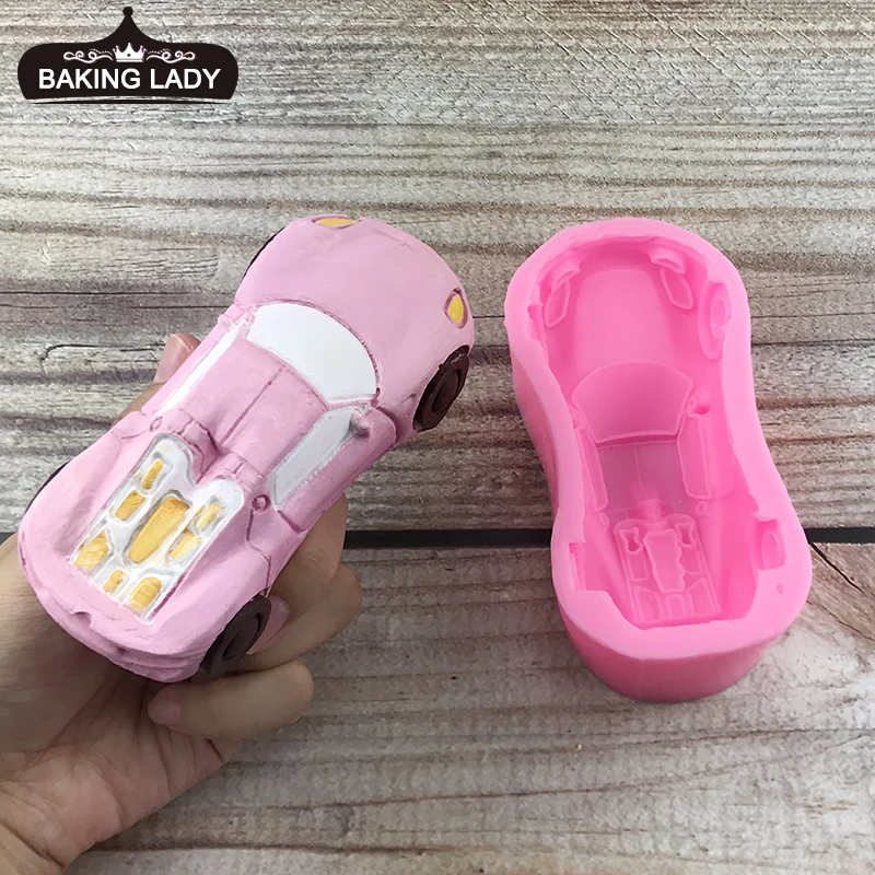 

MNYB Sports car silicone mold chocolate cake diy ice cream car baking fondant decoration cake tool Clay Resin Art Plaster Mold