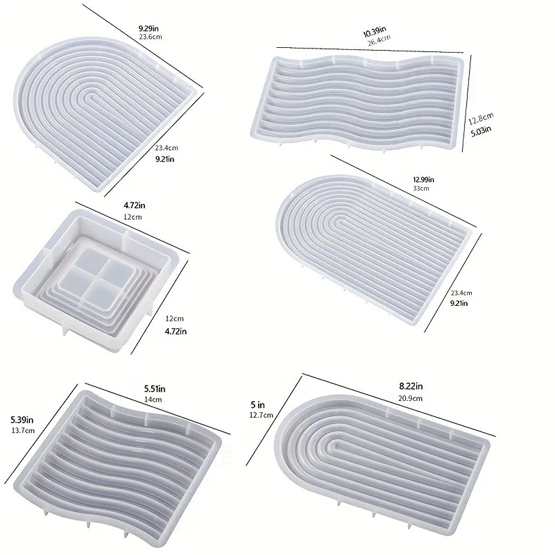 DIY арочная волна террасовая основа для свечи силиконовая форма гипсовый лоток