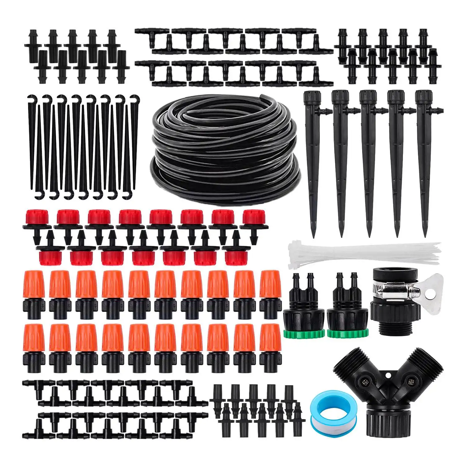 

Irrigation System 25 M Irrigation Kit Micro-Drip Irrigation Kit Automatic Sprinkler Drip Irrigation Kit 151 Pieces