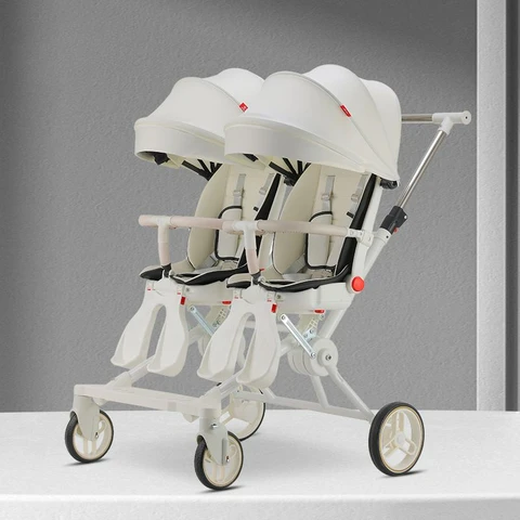 Двойная портативная коляска для близнецов, детская коляска, складная коляска для второго ребенка, детская коляска, четырехколесная двойная коляска