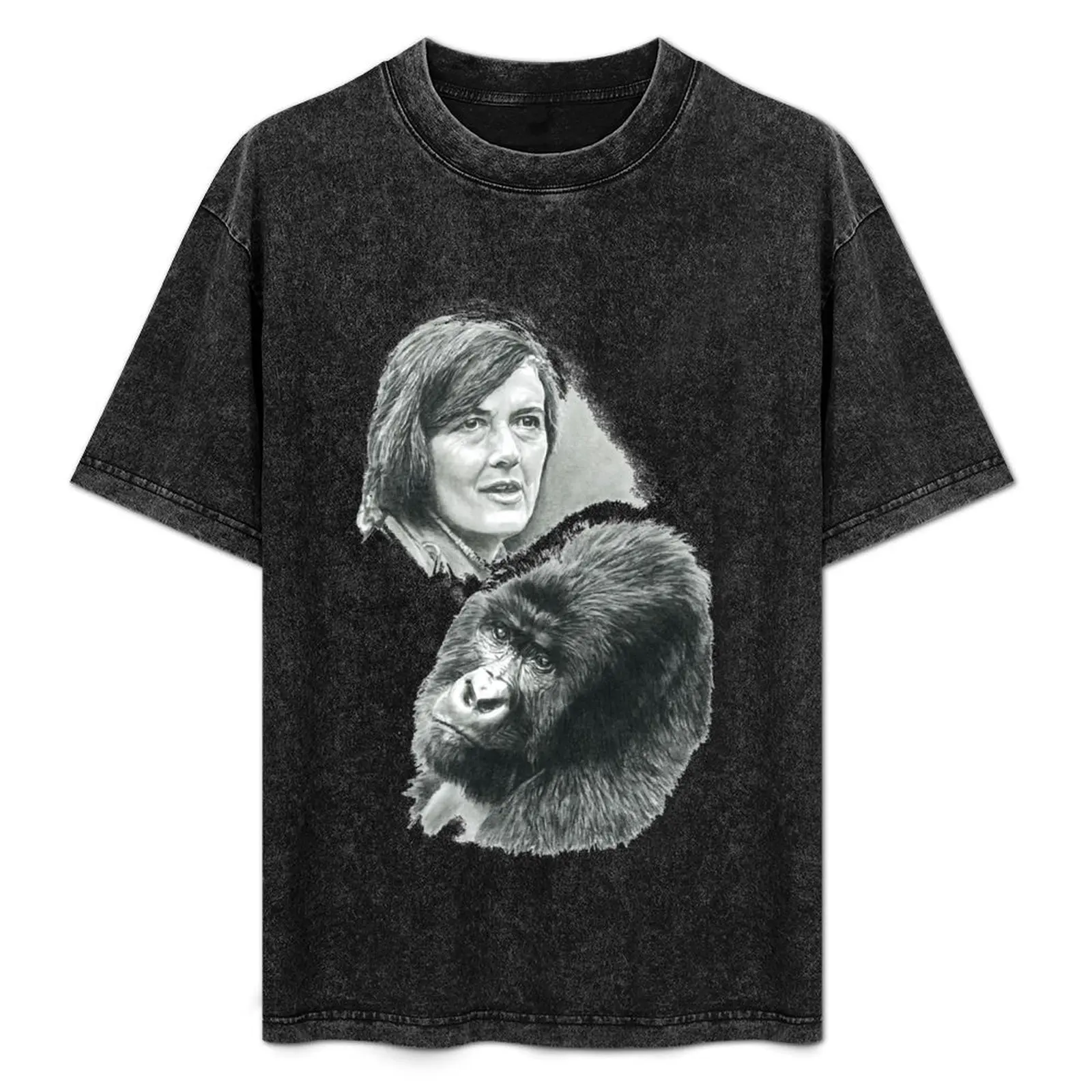 Футболка TRIBUTE TO DIAN FOSSEY летний топ необходимая футболка корейские модные футболки