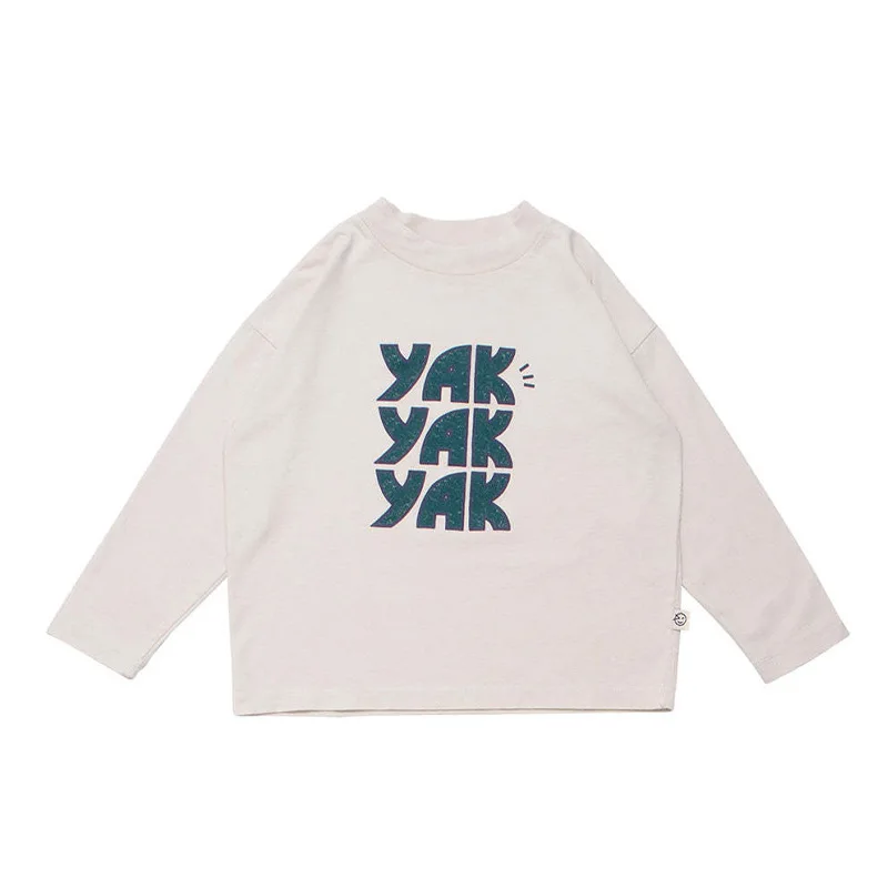 Children's T-shirt 2022 Autumn Cartoon Printing Girl's Sweatshirt Cotton Boy Long-Sleeved Bottoming Shirt Children's Clothing