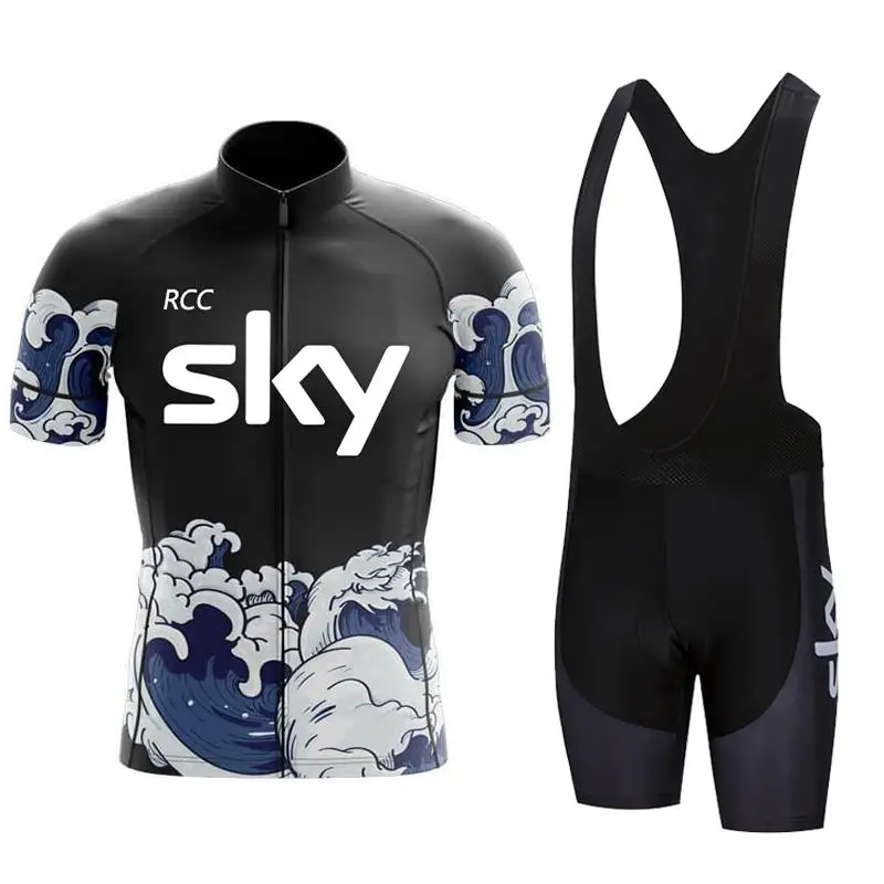 Мужской Комплект Велосипедного Трикотажа Rcc Sky 2024 Летняя Дышащая Одежда С