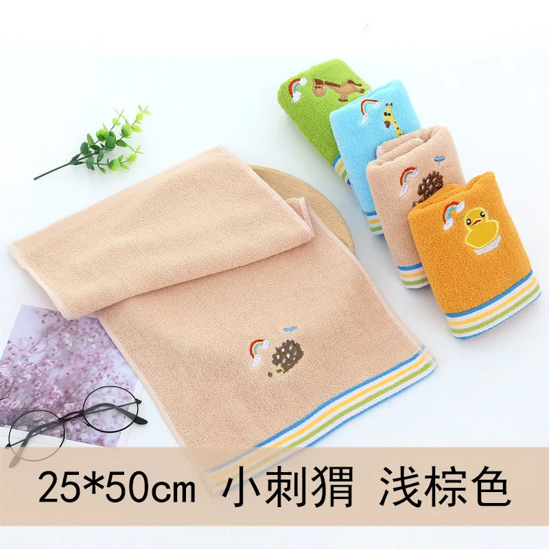 Children's Towels Pure Cotton Baby Household Face Towel Kindergarten Cotton Thickened Children's Towel Serviette Bébé Toalhas images - 6