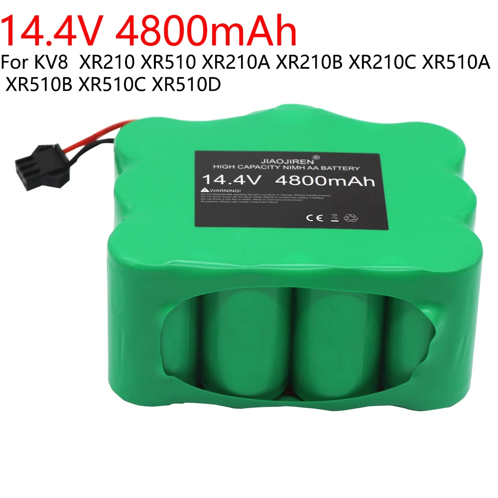 

Никель-металлогидридный Аккумулятор для пылесоса KV8 Cleanna XR210 XR510 series XR210A XR210B XR210C XR510A XR510B XR510C XR510D, 14,4 В, 4800 мАч