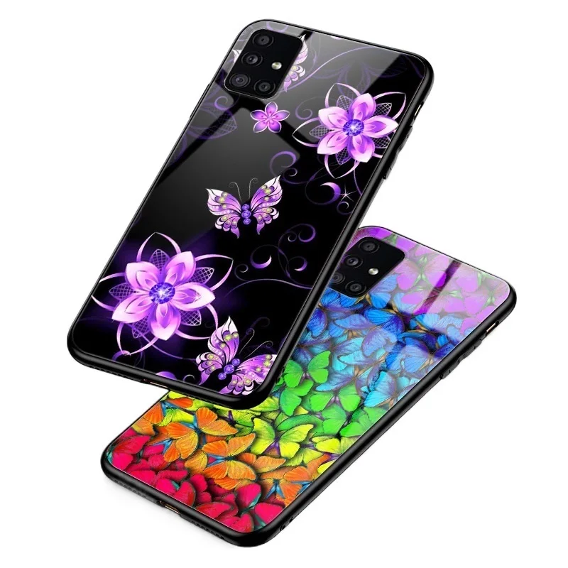 

Butterfly Phone Case FOR Samsung Galaxy A50 A70 A10 A20 A30 A40 A51 A71 A10S A20S A30S A50S A20E A21S A01 A21 A31 A41 Cover