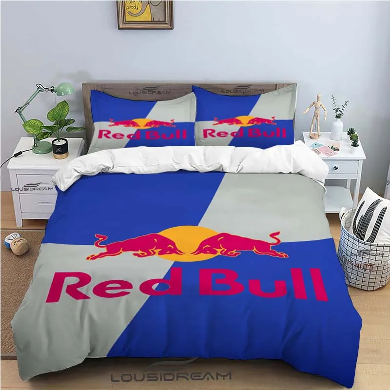 

Комплект постельного белья Redbull, пододеяльник, одеяло, кровать, односпальная, двухспальная, полноразмерная, 3d, Молодежный, детский, подарок д...