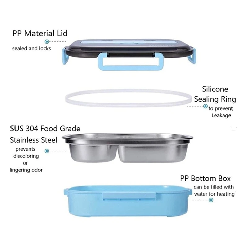 ABHG Bento Ланч-бокс для студентов Термоизоляционный ланч-бокс Высококачественные